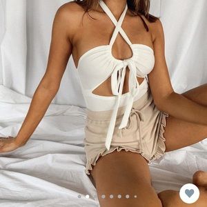 NEVER WORN ADORABLE WHITE BODYSUIT